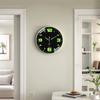 8Inch Glow in The Dark Clocks Battery Operated Silent Non-Ticking Wall Clocks Luminous Wall Clock Decorative for Kitchen Bedroom