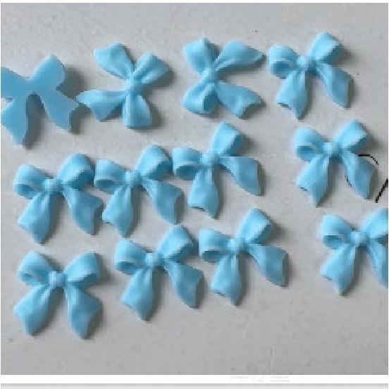 Hot-Selling Bowknot Nail Art Accessories Macaron Color Solid Color Ribbon Bowknot Mixed Pack