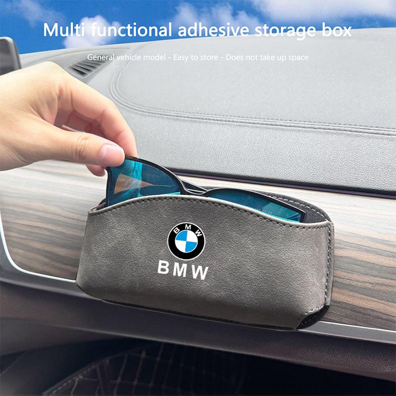 MXUI1 Multifunctional Car Suede Storage Box Hanging Pocket For BMW X1 X2 X3 X5 X4 X6 X7 G30 G20 G32 G11 G12 F40 F30 F20 F10 F34 F07