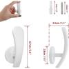 Set Of 4 Aluminum Alloy Curtain Hooks, Decorative Wall Mounted Window Curtain Drapery Tiebacks Holdbacks, Curtain Holder With Screws, Silver