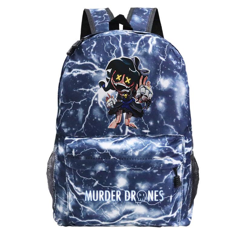 Murder Drones Personality Printing Trend Student School Bag Multifunctional Outdoor Travel Backpack