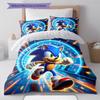 Set Copripiumino Trapuntato con Fantasia Riccio Blu Federa Decorazione per la Casa Regalo (1 * copripiumino + 2 * federa, senza nucleo)