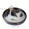 1pc Incense Burner Ceramic Alpine Flow Water Inverted Incense Burner Creative Backflow Incense Burner Ornament Without Incense
