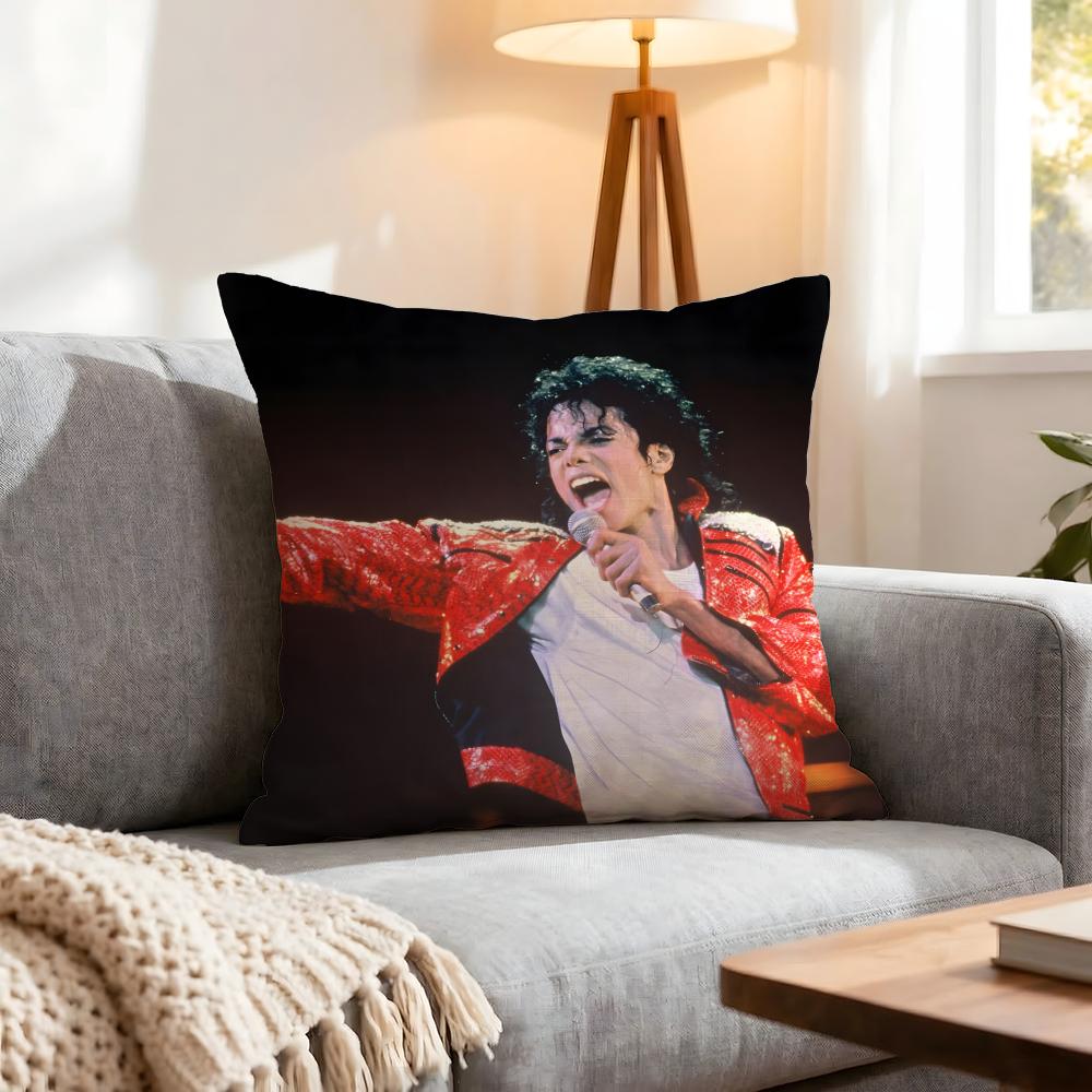 Sänger Michael Jackson Kissenbezug 1 Stück Dekorative Bezüge Weiche Kissenhülle Für Sofa Couch Dekoration 40X40 45X45 Kissenbezüge