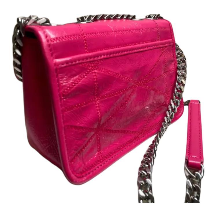 New MCM Leather Envelope Bag, Shoulder Bag Mini Women's Purple MWSCSLM04QW001