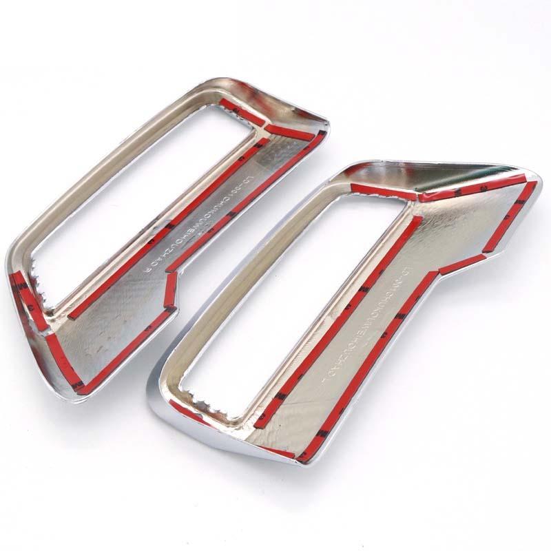 2PCS Chrome Car Rear Exhaust Cover For Peugeot 3008 5008 T87 2017 -  End Pipe Car Exterior Decoration Trim Accessories