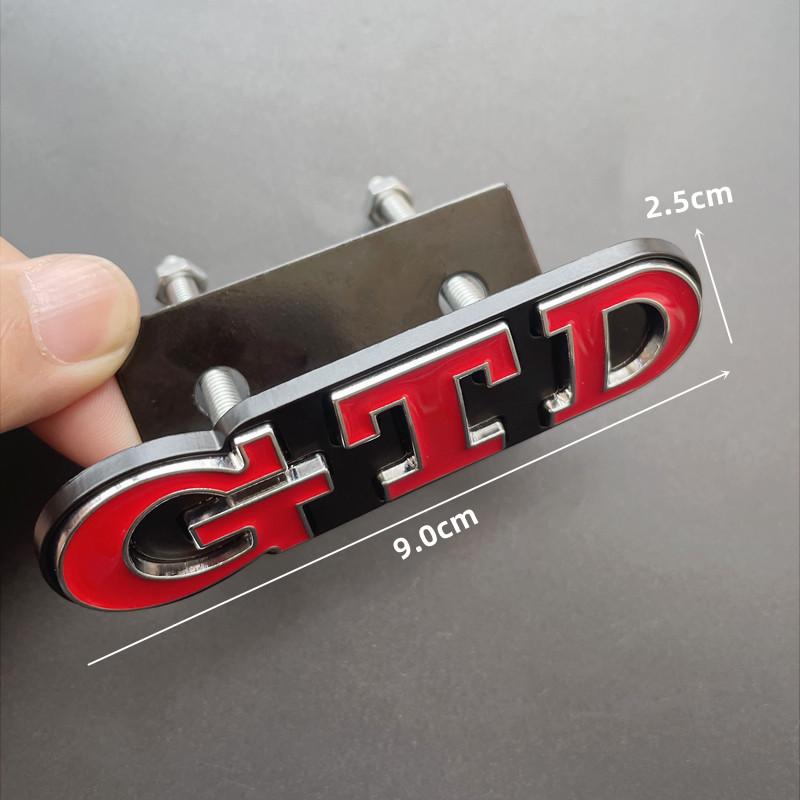 3D Metal Car Front Grill GTD Logo Emblem Badge For Volkswagen VW Golf 3 4 5 6 7 7 MK4 MK5 MK6 MK7 Rear Trunk Sticker Accessories