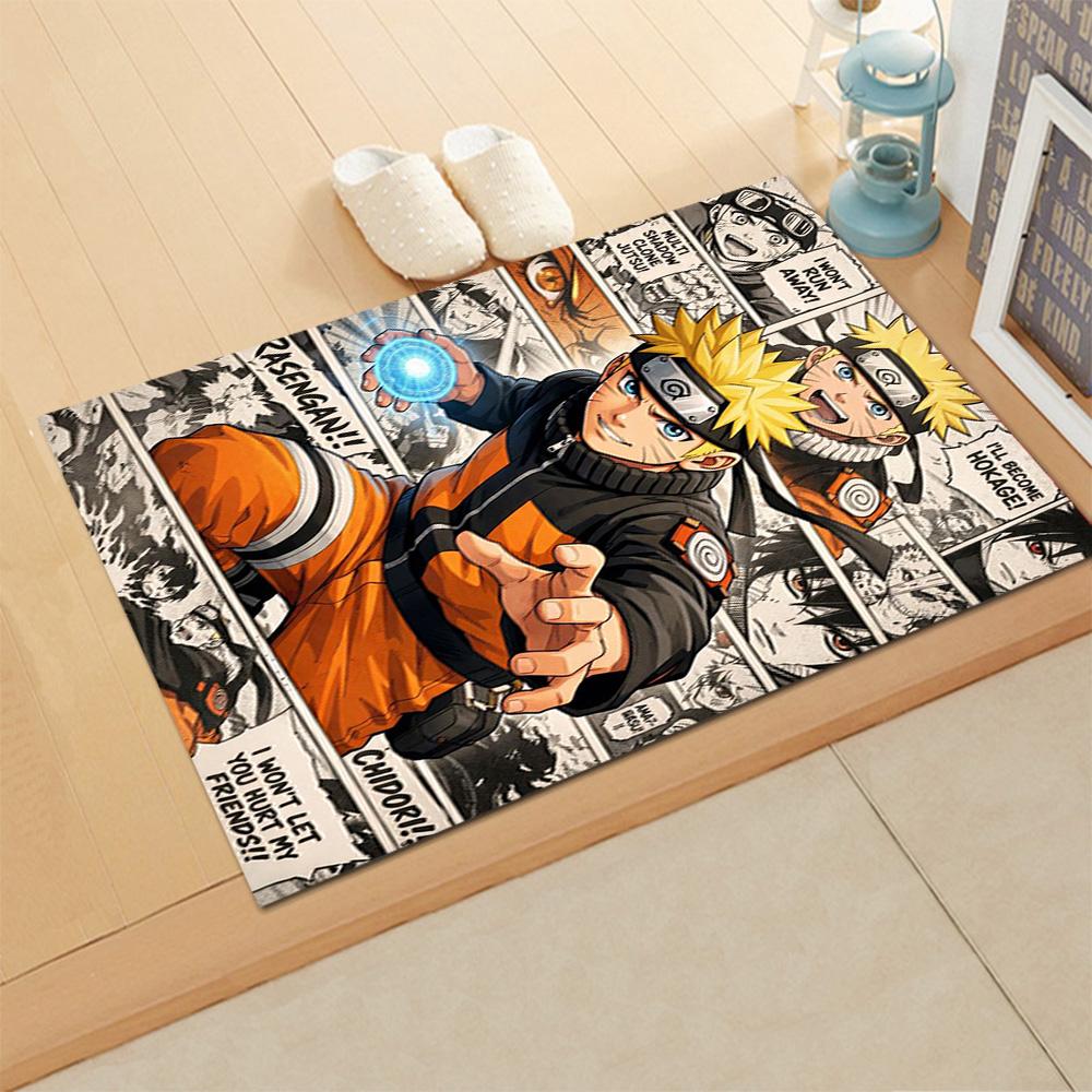 Naruto Team Seven Adventure rug for living rooms, bedrooms, home décor, and as gifts.