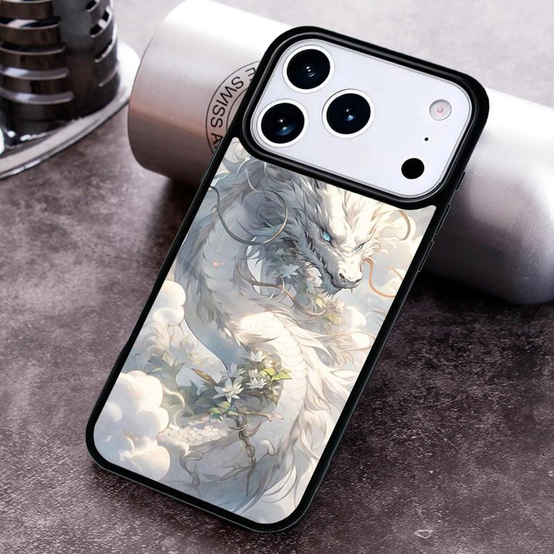 Exquisite Chinese Dragon Flying Pattern Phone Case for iPhone 17 16 15 Pro Max Air 14 13 12 11 Plus Shockproof Cover
