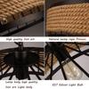 Classical Hemp Rope Pendant Hanging Lamp Lustre for Ceiling Chandelier Classic Retro Antique Industrial Iron Dining Room Light