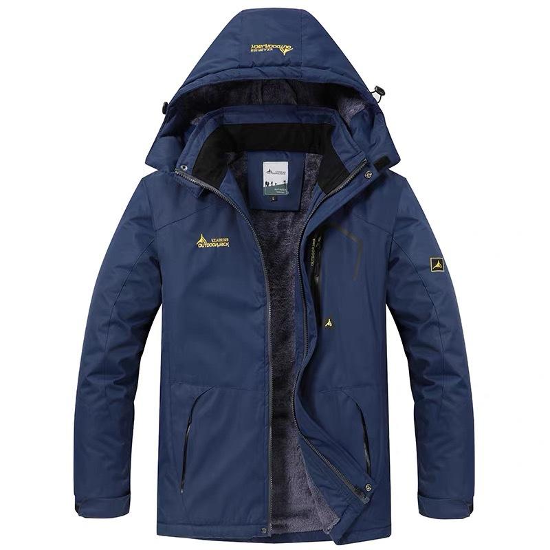 Men's Winter Parkas Outdoor Jacket Thicken Fleece Warm Waterproof Windbreaker Ski Jackets Climb Men Thick Coat