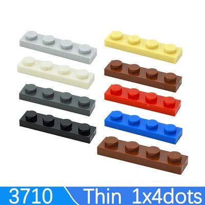 76tk DIY Ehitusklotsid Õhuke Plaat 3710 Kujud 1x4 Punktiga Klotsid Ehitus Loov Suurus MOC Ühilduv Mänguasjadega Lastele