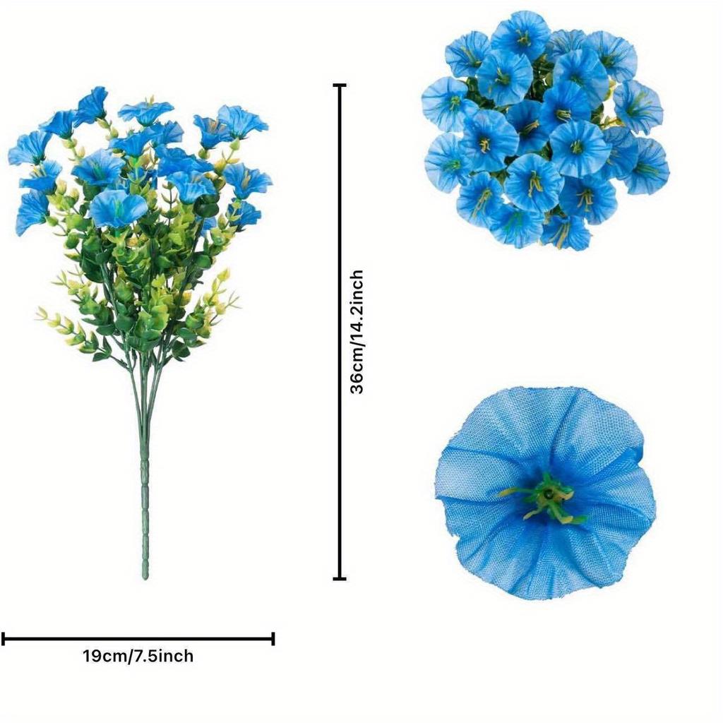 2 Stück Simulation Mehrfarbige Eukalyptus Violett Außenwandhängekorb Dekoration