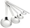 Kanda KD Measuring Spoons, Stainless Steel, Set of 4, Made In Japan, with Spatula, 052053