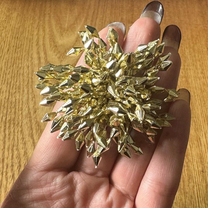 Pinkdudu Vintage Exaggerated Large Flower Fringe Zinc Alloy Earrings Fashion Trendy Gold Plated Stud Earrings Women PD2262