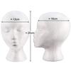 Foam Mannequin Head Reusable Head Model Mannequin Head Wig Holder Cap Display Stand