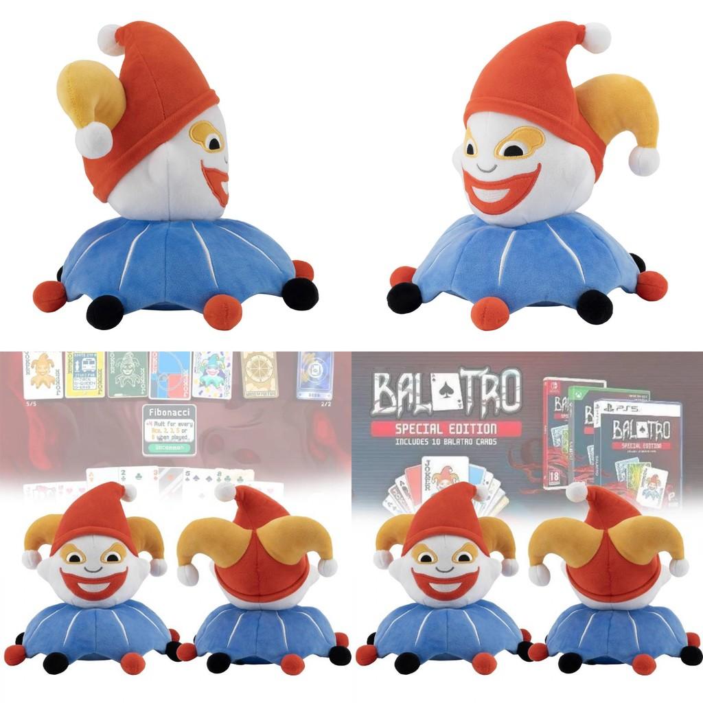Unique Balatro Jimbo Plush Cozy 25cm Blue Clown Toy For Game Enthusiasts