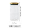 Golden Transparent Glass Bottles, Candy Jars, Household Sealed Jars with Lids, Kitchen Food Storage Jars, Coffee Beans, Tea Jars