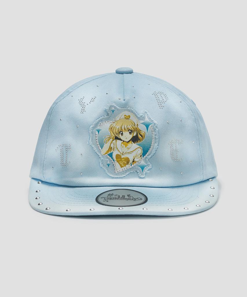 Taibseobiseu Girl Hotfix Washed Cap [Blue]