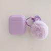 Simple Furball Heart Case Suitable for AirPods 1st Gen 2nd Gen 1st Gen Pro 1 Apple Bluetooth Earphone Case for Women