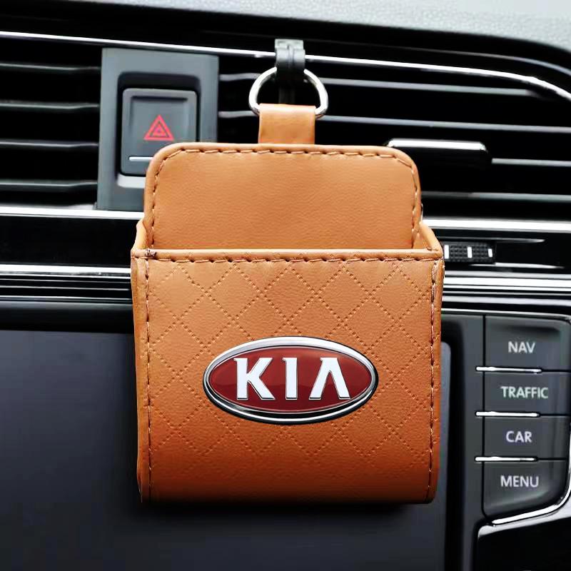 1pcs 2025 Fashion New Car Air Outlet Storage Box Phone Glasses Organizer Car Goods For KIA Cerato Sportage R K2 K3 K5 Sorento Sportage R Rio Soul
