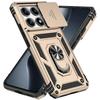 Armor Shockproof Case for Xiaomi 14T Car Magnetic Ring Stand Rotating Slide Camera Lens Military Grade Cover for Xiaomi 14T Pro