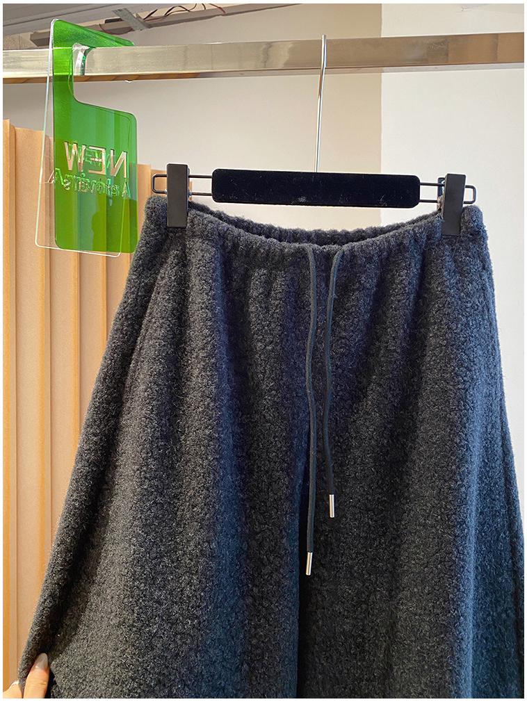 Women's Plus Size Lambswool Drawstring Sweatpants 2025 - 300 Jin, Elastic Cuffed