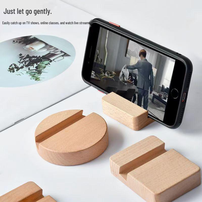 Creative Solid Black Walnut Phone and Tablet Stand