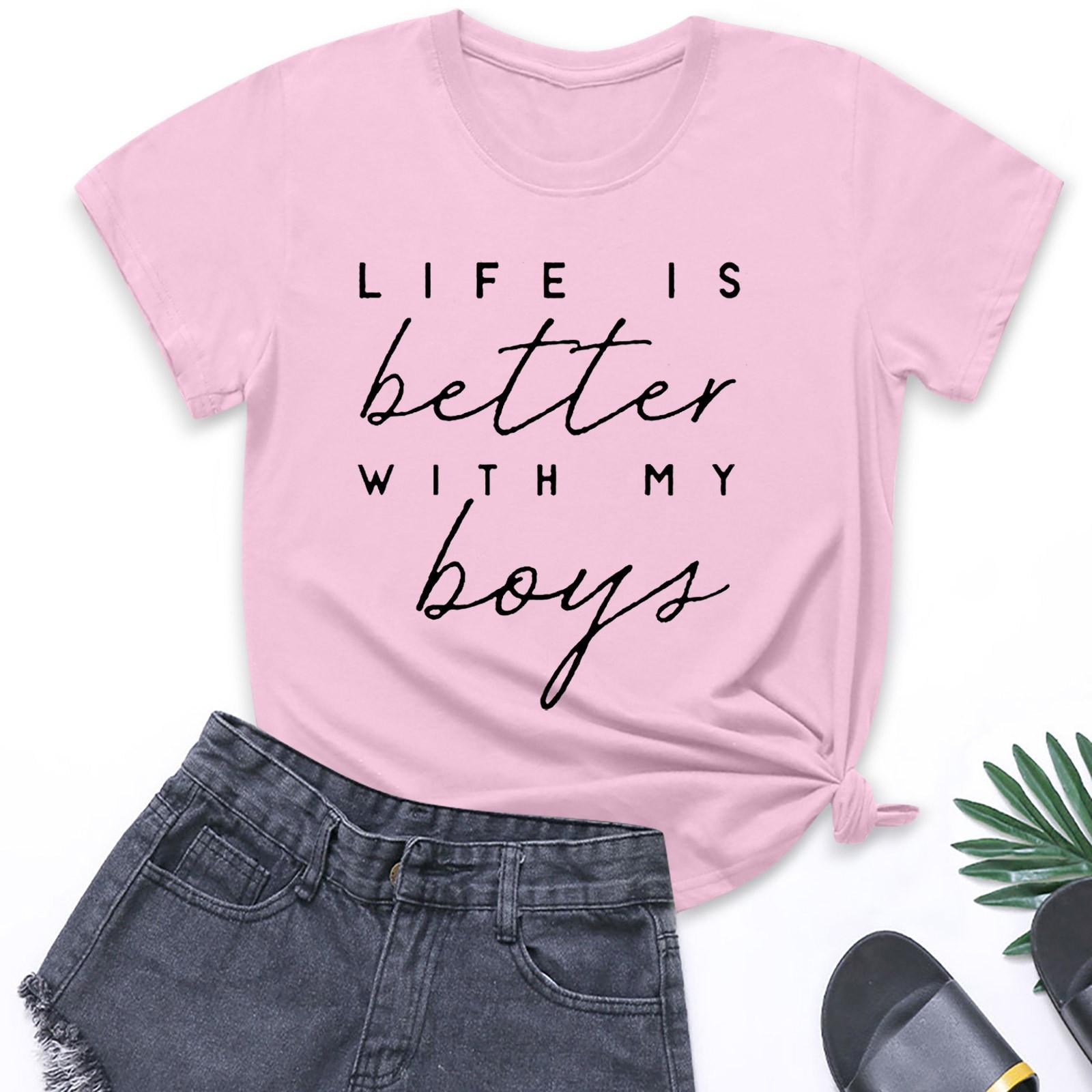 

Женская повседневная свободная футболка с принтом, пуловер с круглым вырезом и коротким рукавом XXXL