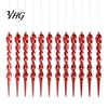 Elegant Christmas Home Decorations 12Pcs Colorful Spiral Icicle Ornaments, Acrylic Twisted Ice Bar Hanging Decor Durable Transparent Crafts for Tree,