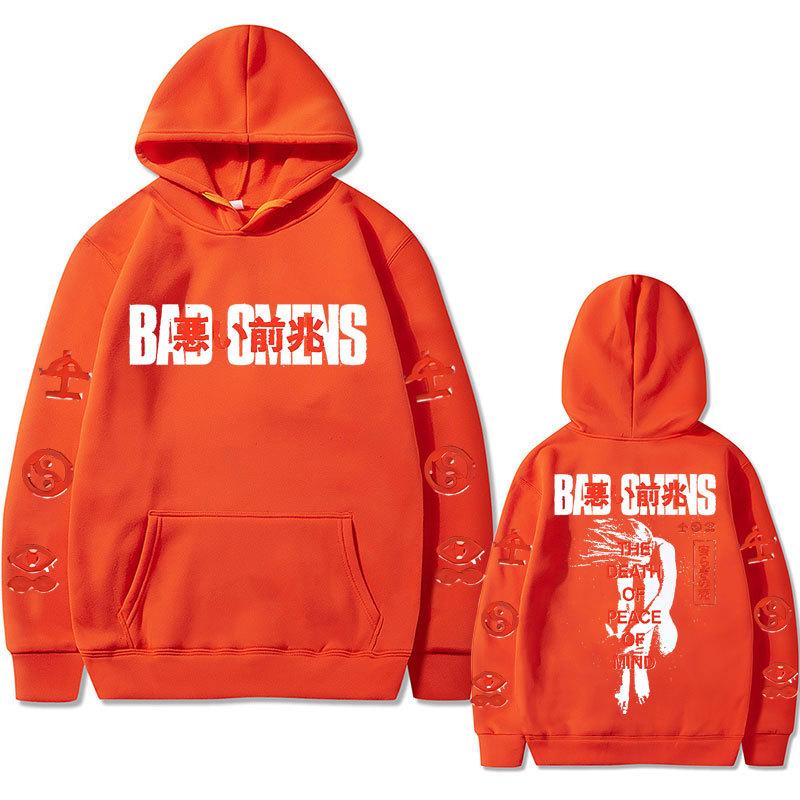 Bad Omens Band Tour 2023 American Music Hoodie Autumn Winter Fleece Streetwear Tops