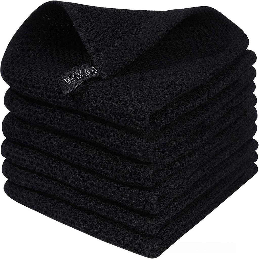 Honeycomb 100% Cotton Kitchen Towels Ultra Soft Absorbent Reusable Washable Household Dish Cloths Cleaning Towels