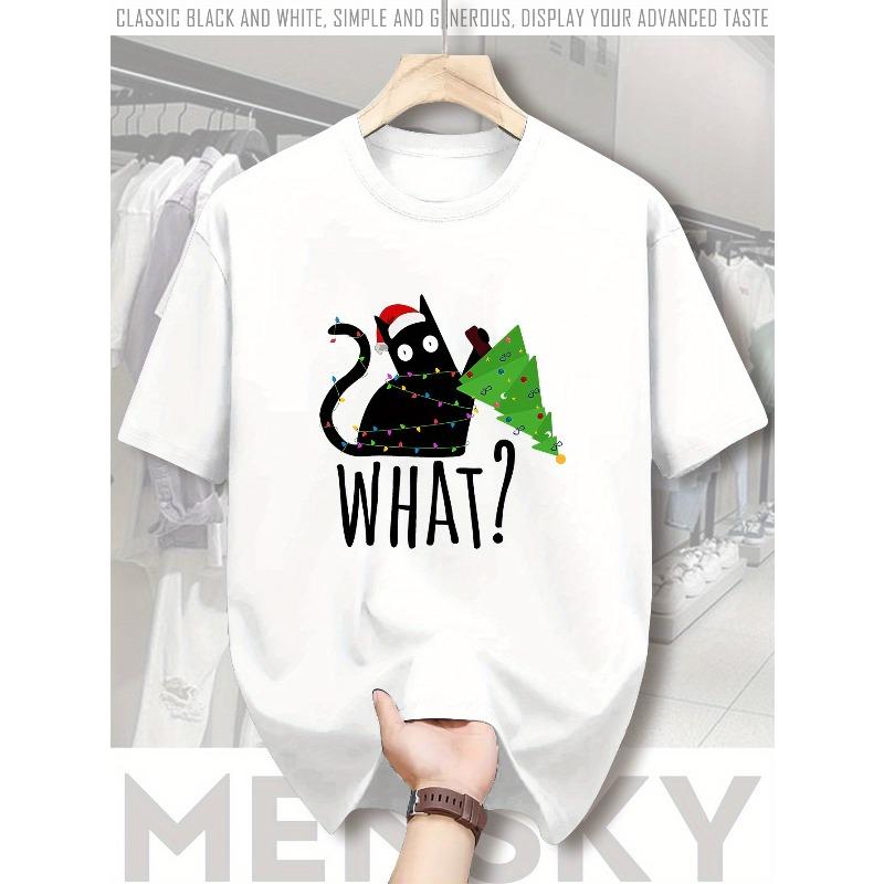 

Европейский размер Мужская футболка с принтом оленя - Летняя футболка с коротким рукавом Повседневная футболка с круглым вырезом для, Мужская модная мягкая футболка S белый