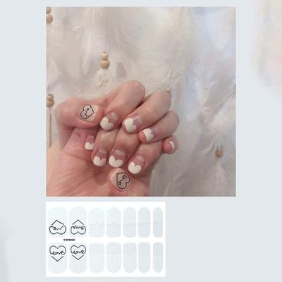 14pcs/sheet Press On Nail Cartoon Fruit Nail Stickers Finished Manicure Quick Nial