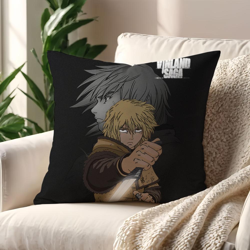 Cartoon VVinland SSaga cushion cover For Pillow Printing Sofa Decoration Home Car Room Coffee Shop Office Nordic Simplicity