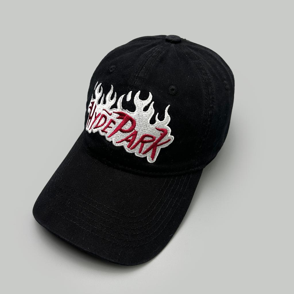 American Retro Letter Flame Embroidery Simple Baseball Hats New Men Women Sunshade Personal Versatile Fashion Ins Peaked Caps