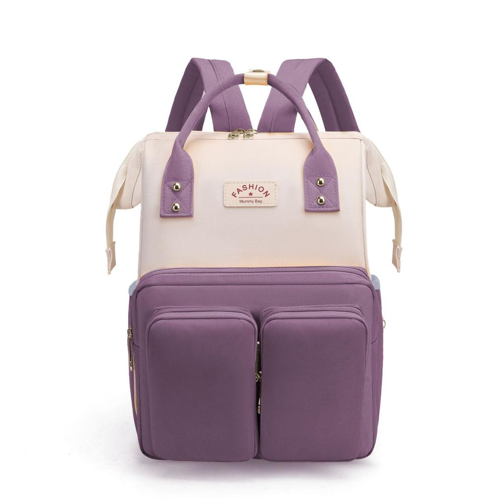 Casual Cute Mommy Storage Portable Shoulder Mother And Baby Backpack Belt Going Out Multi-Functional Maternity Bag Stroller