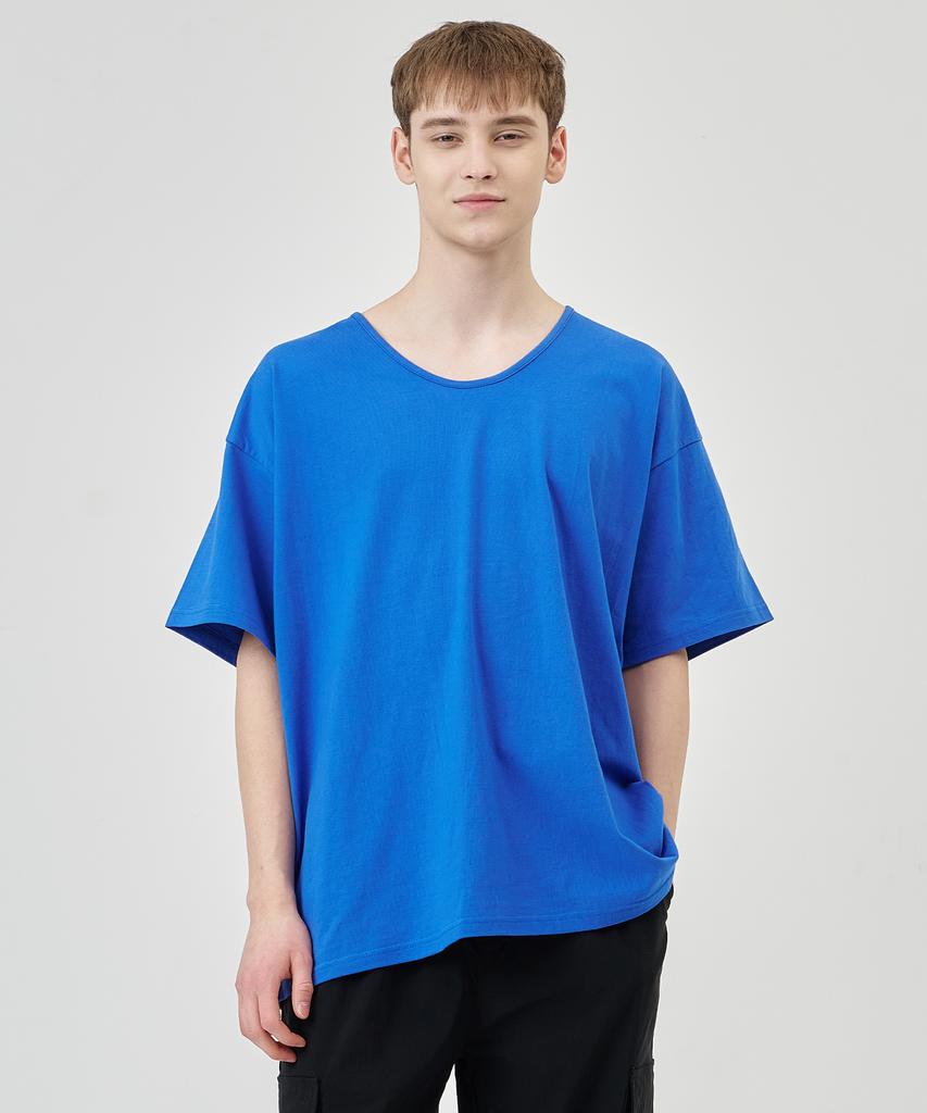 THE-ABON Khan Cotton Oversized Short Sleeve Tee Brown