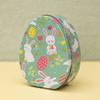 Iron Box Easter Candy Box Tinplated Eggshells Pattern Container for Party Organizing and Displaying