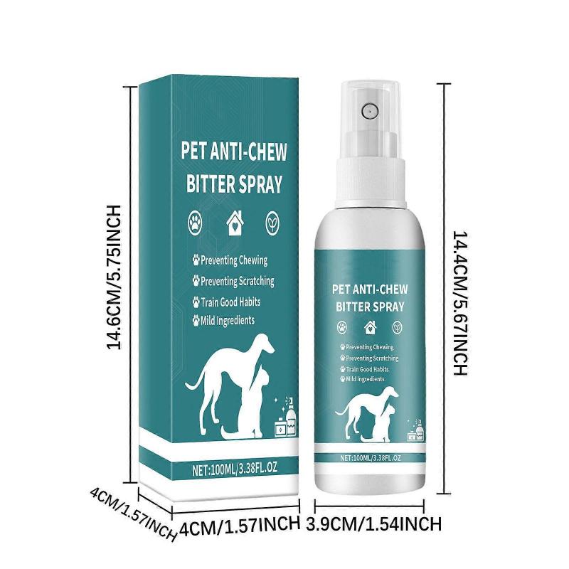 Dog Deterrents Spray Stop Chewing Spray Prevent Biting Save Furniture Sofa Anti-Chew Dog Training Spray Indoor Use Multicolor