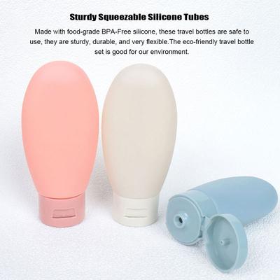 60ml estilo nórdico viagem squeeze garrafas à prova de vazamento pe garrafa de distribuição portátil para shampoo, corpo