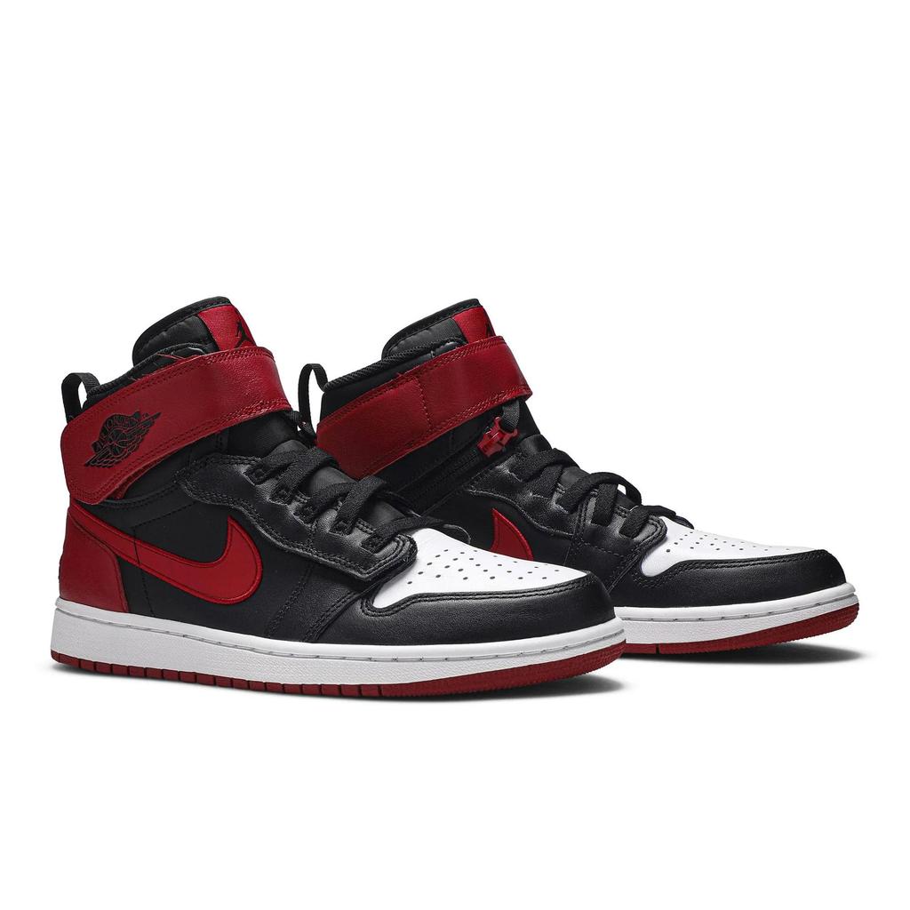 Air Jordan 1 High FlyEase 'Black Toe' (Unisex) Black / Gym Red / White / Black Vintage Basketball Shoes CQ3835 001