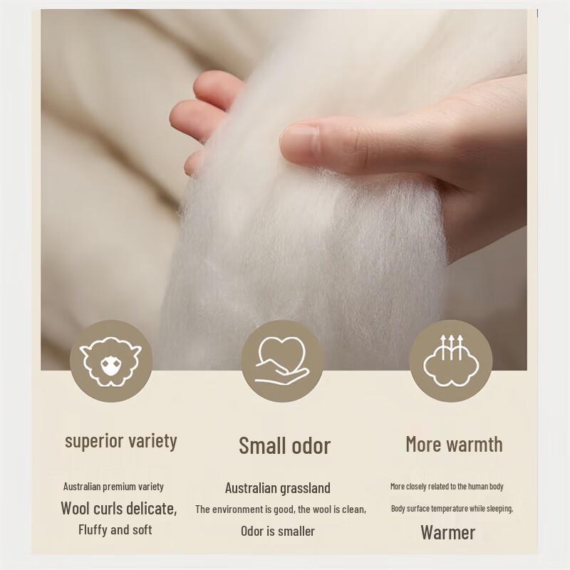 FUANNA Silk and Wool Two-in-One Quilt