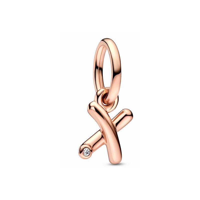 Neue Kupfer Buchstaben Alphabet A-Z Anhänger Charm Perlen Passen Original Pan Charms Armband Anhänger Frauen DIY Schmuck