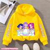 Children's KPop Demon Hunters Hoodies Girls Pink Boy Pink Tops Sweatshirt Long Sleeve Pullovers Coat Autumn Winter Casual Hooded