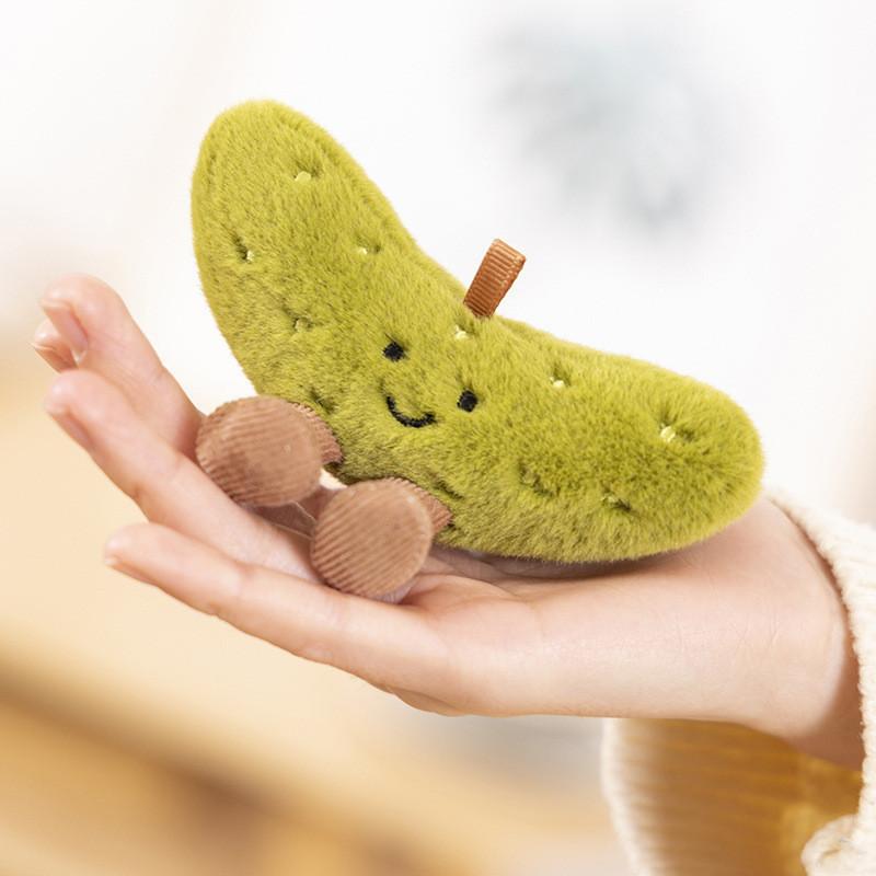 Cute New Potato Doll Pendant Plush Toy In Sour Cucumber Color 10cm Height 0.01kg Weight