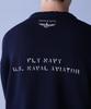 AVIREX NAVAL CREWNECK KNIT SWEATER XL 783-3932006 Navy