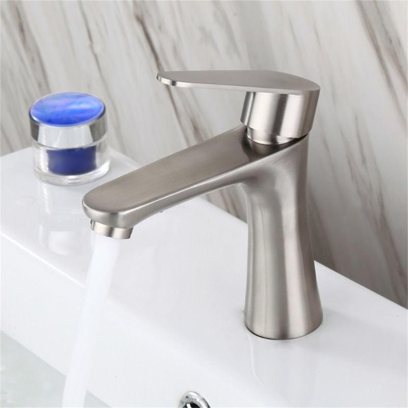 Modern Single Cold Water Faucet for Bathroom Sinks Food Grade Steel Cold Water Faucet Single Cold Tap Quick Installation