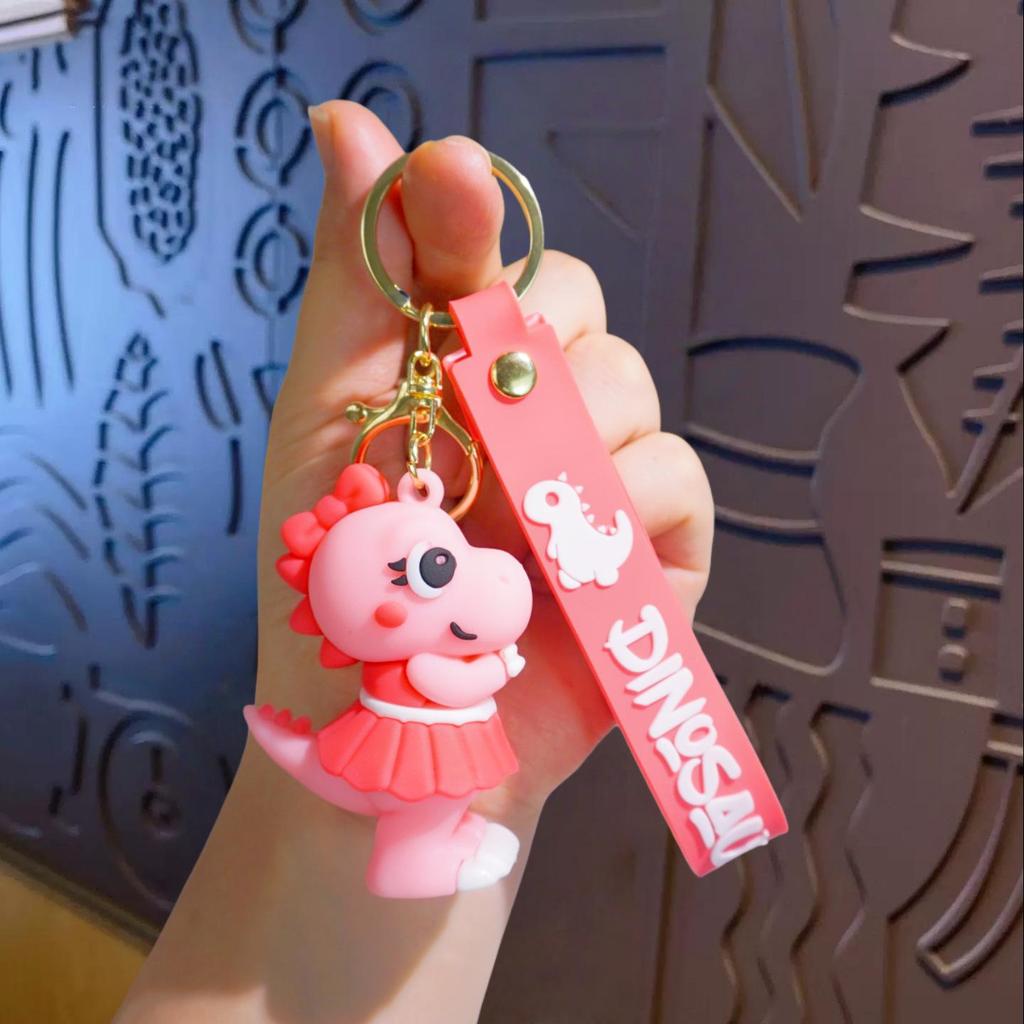 Cute Cartoon Dinosaur Doll Keychain - Unique Car Key Hanger & Backpack Pendant Gift