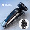 Electric Shaver for Men 3 Floating Heads Beard Razor Hair Clipper Facial Cleaner Massager Nose
